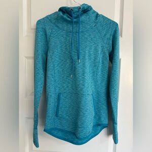 Athleta Tranquility Hoodie, Space Dye Flash Blue, Extra Extra Small XXS